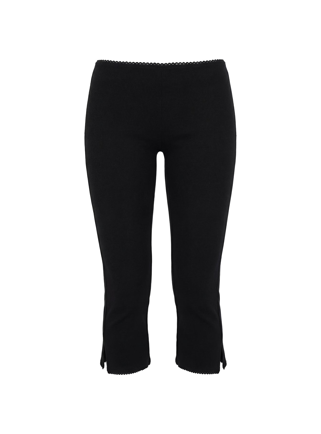Baseline Rib Capris Black
