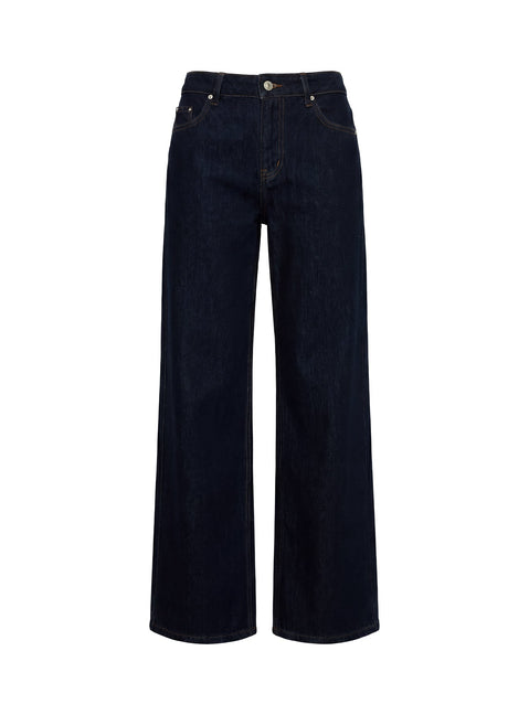Ellanor Low Rise Straight Leg Jeans Indigo Blue