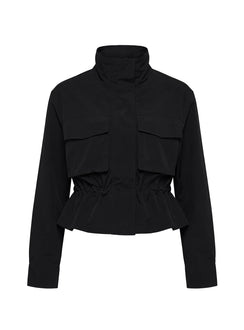 Annisa Funnel Neck Jacket Black