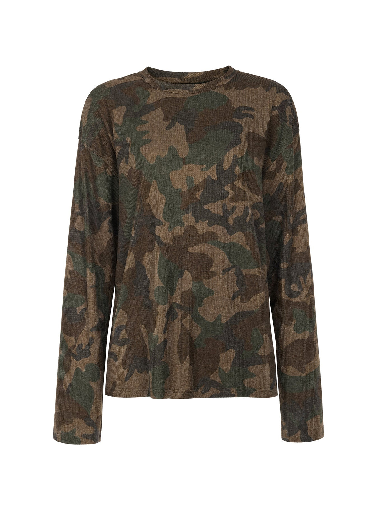 Arlla Waffeljersey Langarmshirt Camo