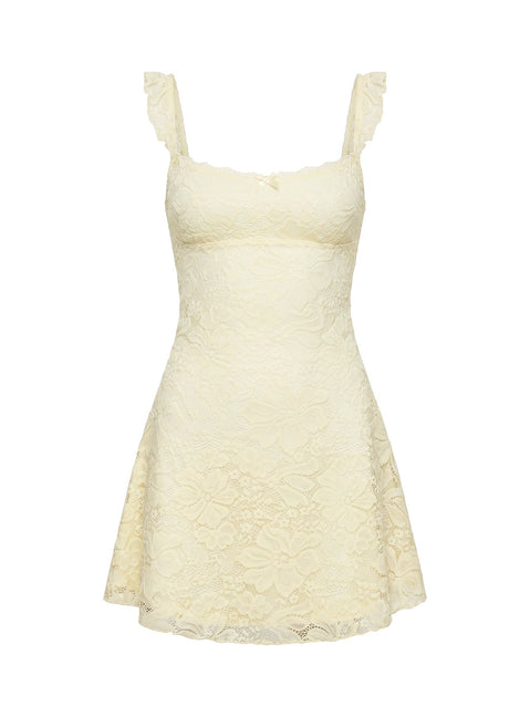 Beacall Mini Dress Lemon