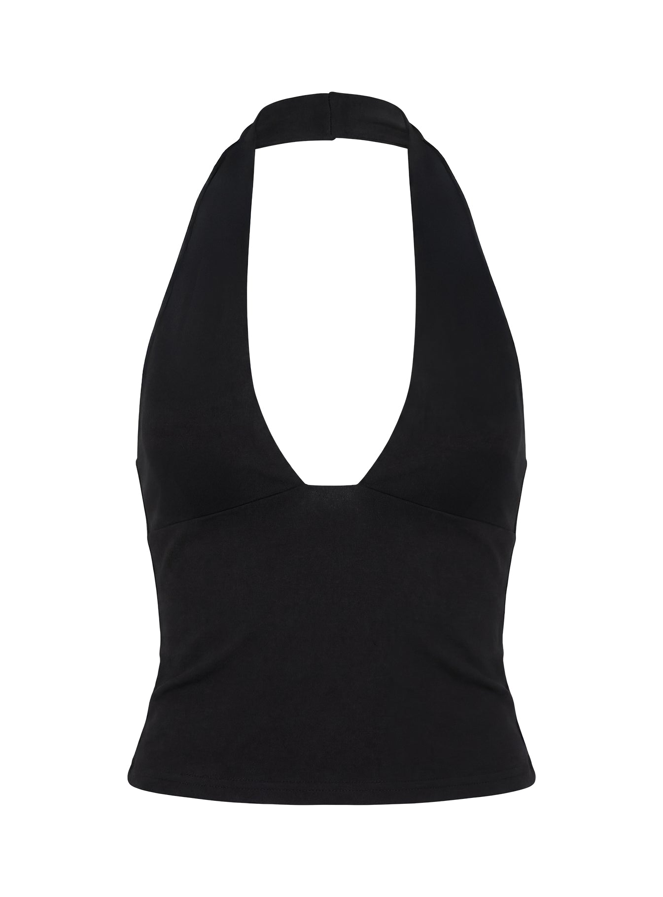 Daily Define Halter Vest Top Black