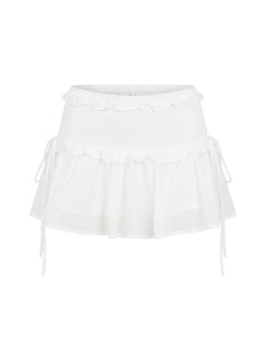 Corabel Ruffle Skort White