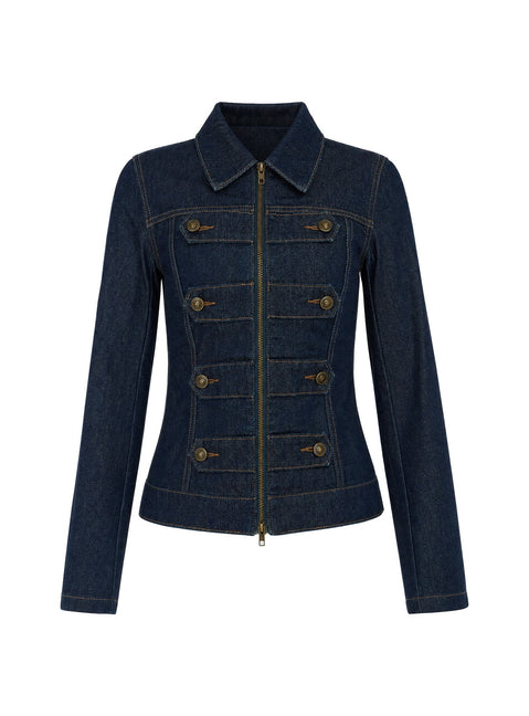 Cristen Cadet Buckle Jeansjacke Indigo