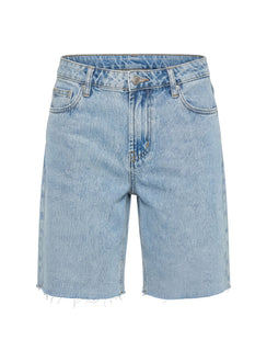 Cult Classic Longline Denim Shorts Light Blue Wash