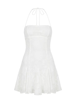 Delamere Mini Dress White Burnout