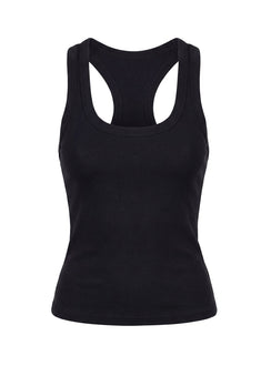Daily Define Racerback Tank Top Black