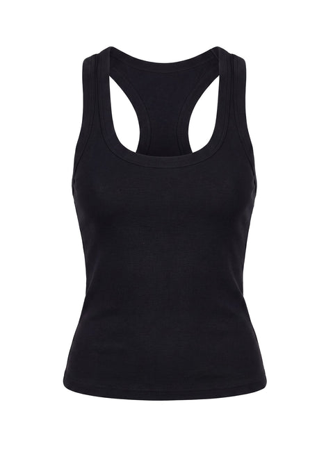 Daily Define Racerback Tank Top Black