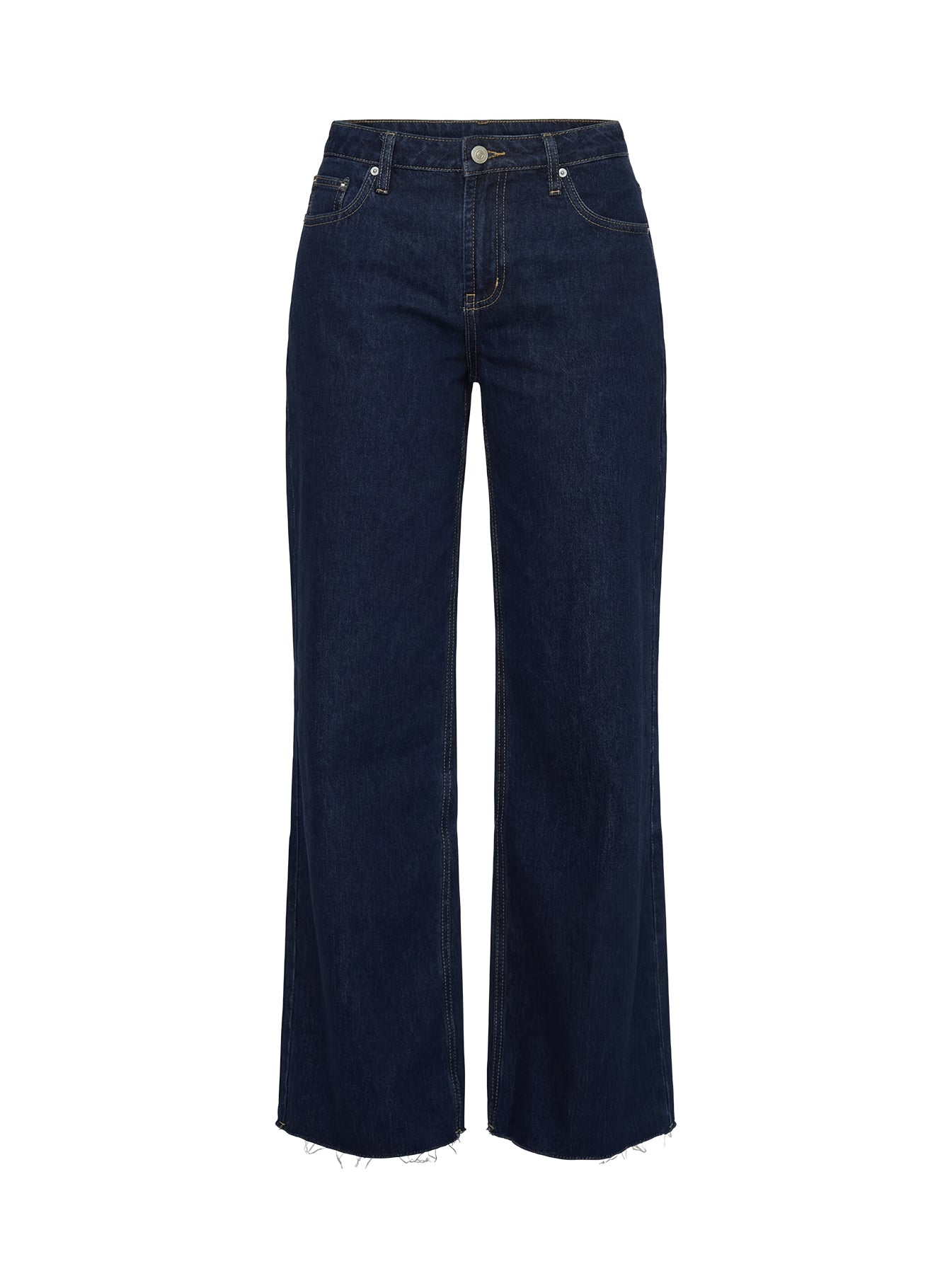 Darla Low Rise Straight Leg Jean Dark Blue Wash