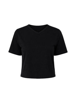 Dealia High V Boxy Tee Black
