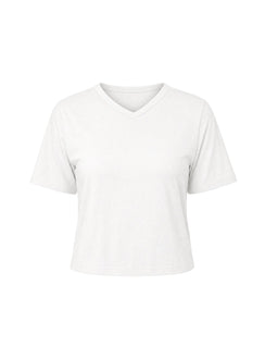 Dealia High V Boxy Tee White