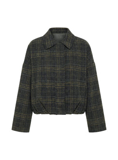 Dennie Bomer Jacket Charcoal / Green Plaid