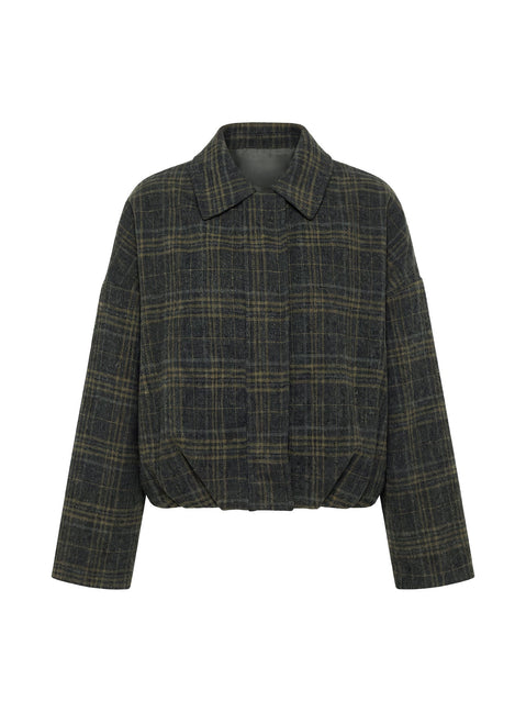 Dennie Bomer Jacket Charcoal / Green Plaid