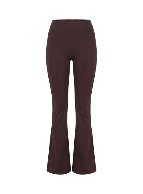 Energize Active Invisible Scrunch Flare Leggings Brown