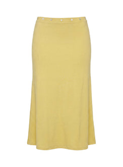 Esperia Button Midi Skirt Green