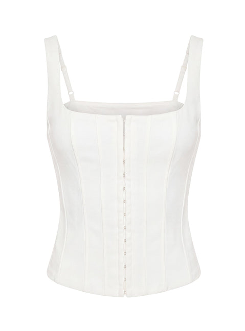 Floreva Corset Top White