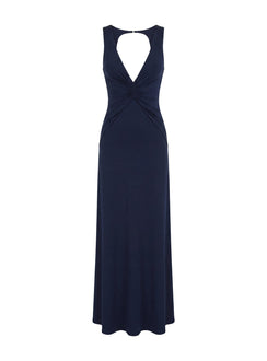 Frederica Plunge Maxi Dress Navy
