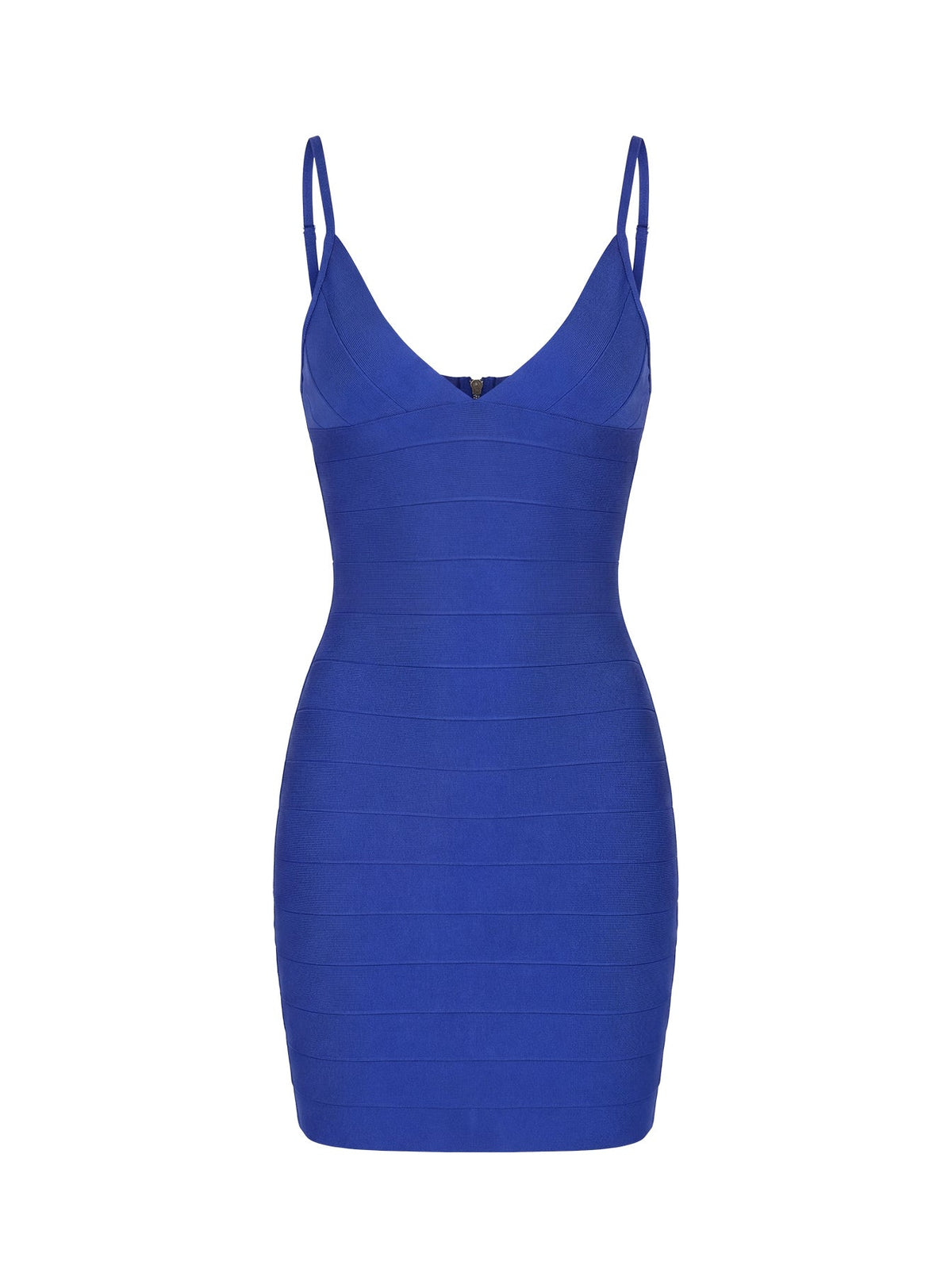Lucinda Plunge Bandage Minikleid Kobaltblau