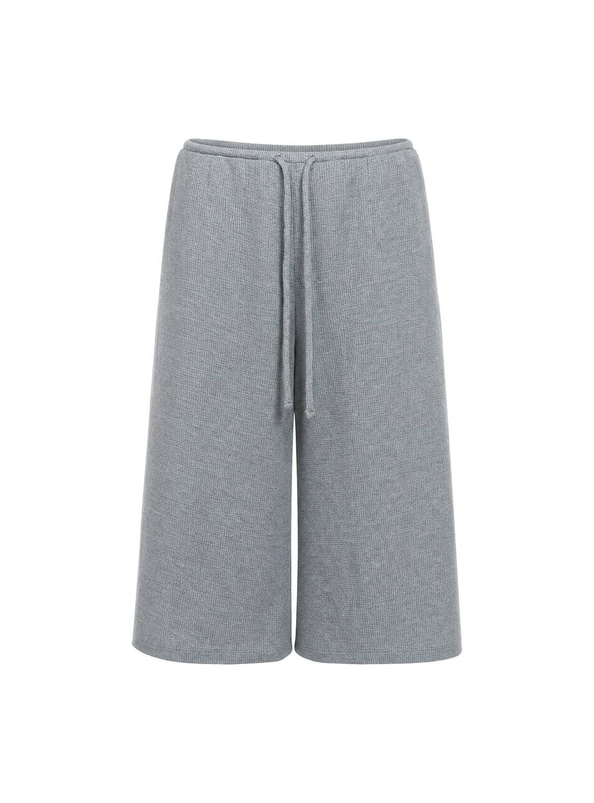 Lyrra Waffle Jersey Jorts Grey