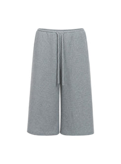 Lyrra Waffle Jersey Jorts Grey