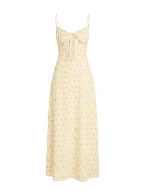 Members Only Maxi Dress Yellow Floral