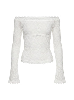 Mochapella Off The Shoulder Top White