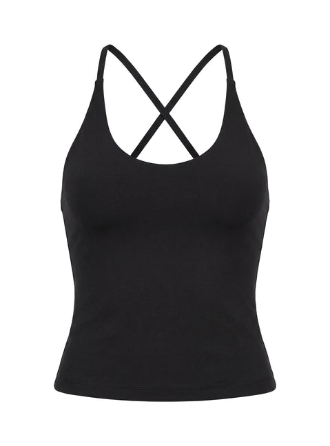 Pace Active Cross Back Tank Top Black