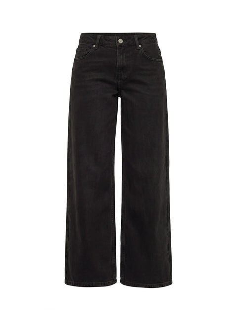 Ramos Low Rise Denim Jeans Washed Black