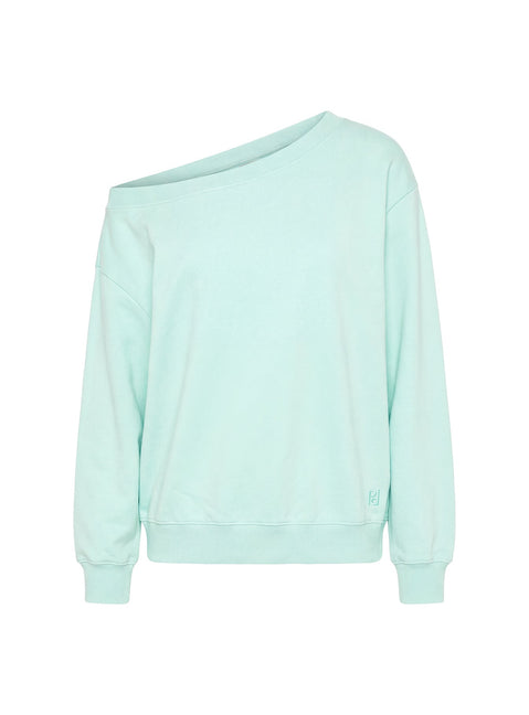Wellness Off The Shoulder Jumper Turquoise
