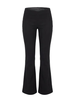 Zeni V Waist Bootleg Trousers Black