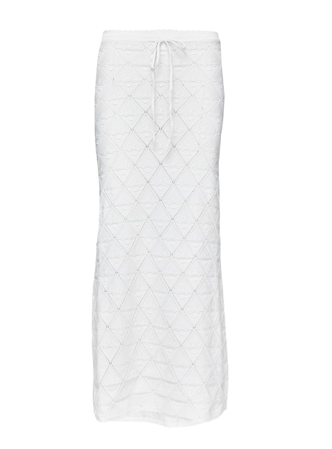 product Princess Polly Giulia Knit Maxi Skirt White Maxi 