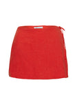 Gulliver Tie Side Mini Skort Red