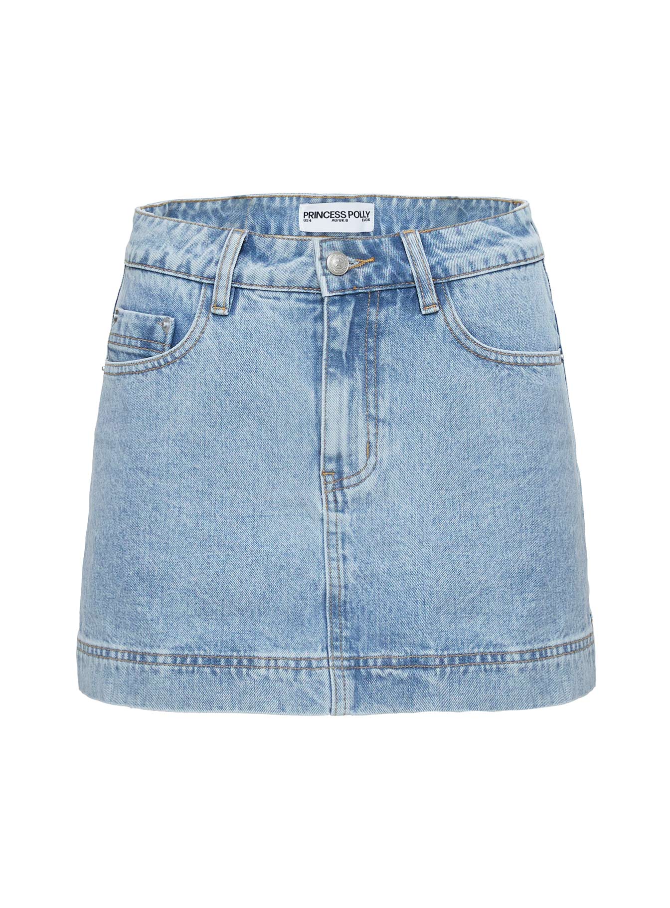 Gazelle Denim Skort Light Wash Lower Impact | Princess Polly