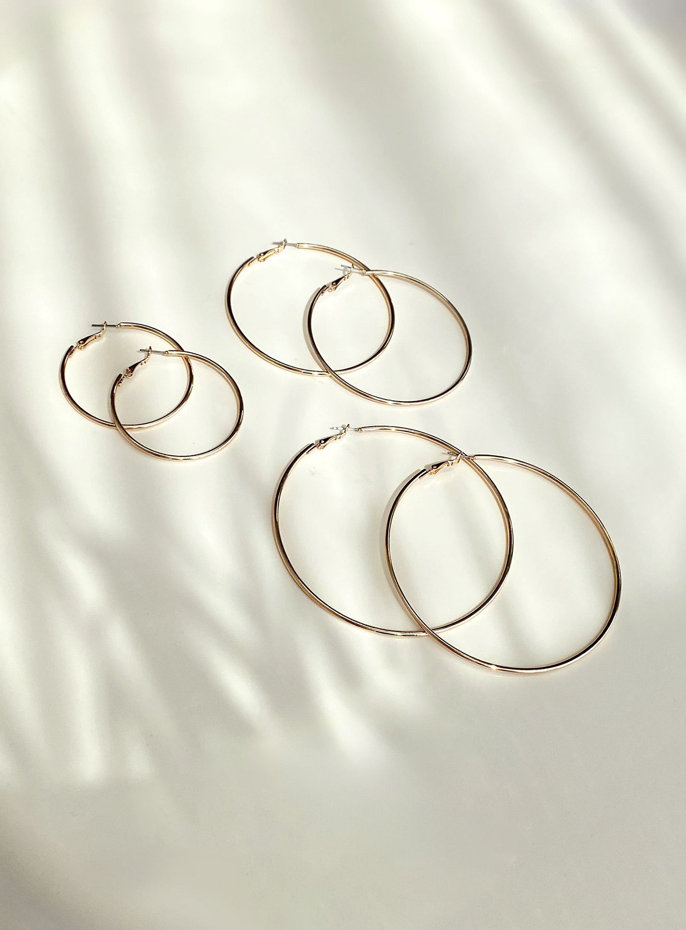 Guessing Game Hoop Earring Pack Gold