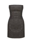 product Princess Polly Hailey Strapless Mini Dress Grey Straight Neck 