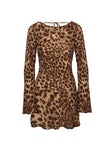 Halo Bias Mini Dress Leopard Tall