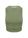 Hold Em High Neck Top Green