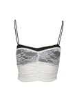 Jedidiah Lace Top White / Black