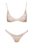 Juliette Bikini Top Beige Tie Dye