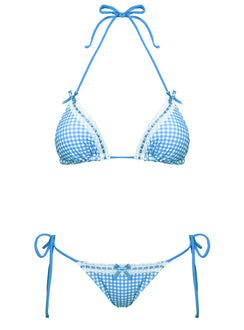 Crispy Bikini Bottoms Blue Gingham