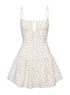 product Princess Polly Joanie Drop Waist Mini Dress Floral Multi Square Neck 