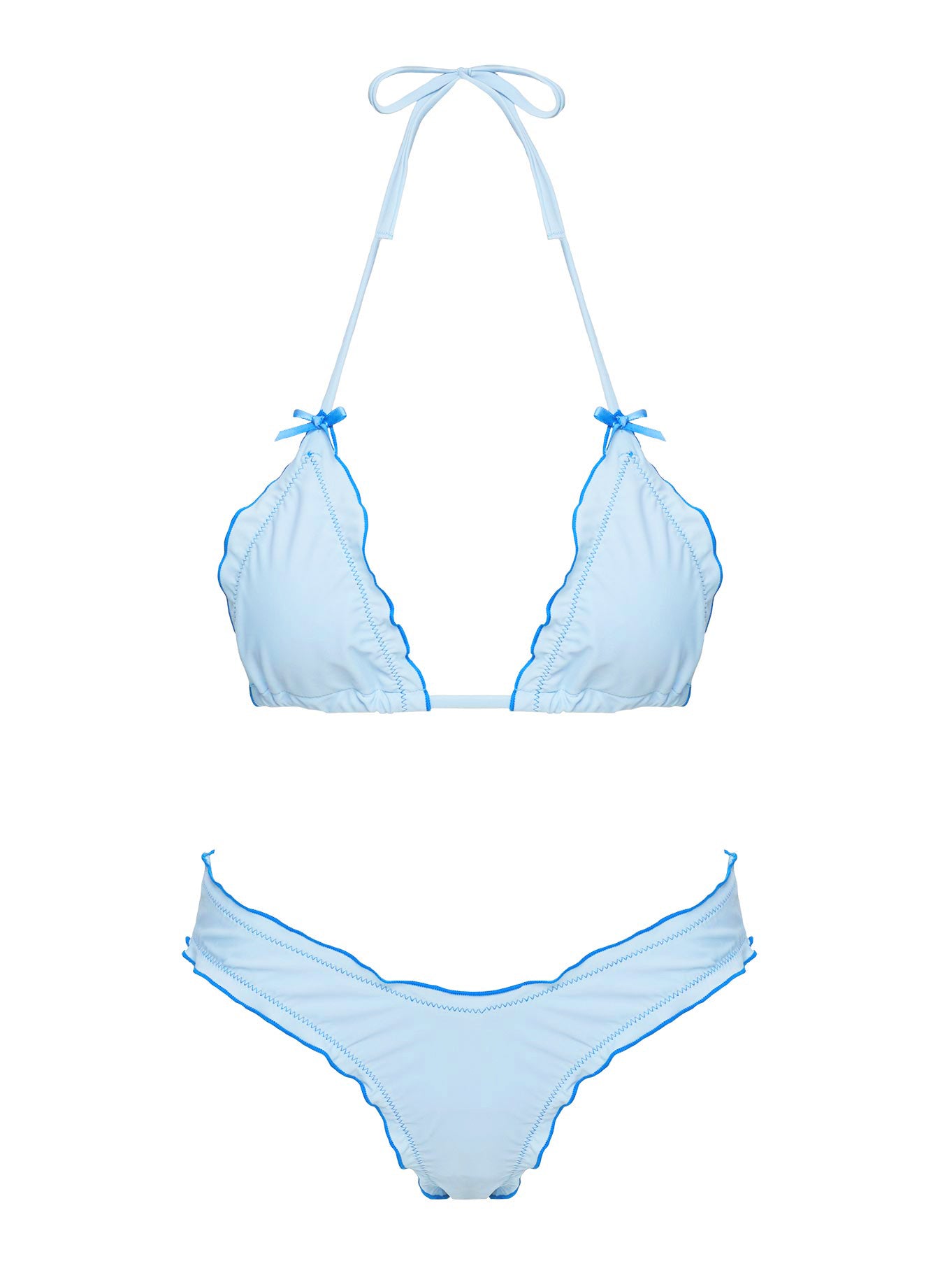 Sky blue bikini top online