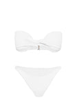 Keep Your Cool Strapless Bikini Top White