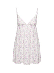 product Princess Polly Koko Mini Dress Cream Floral Petite Plunger 