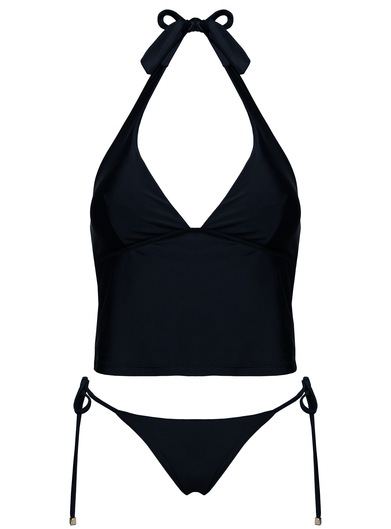 Kenai Halter Tankini Top Black