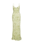 product Princess Polly Lauraline Maxi Dress Green / Floral Plunger 