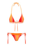 Lemoine Triangle Bikini Top Ombre Orange