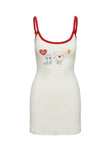 Letters Of Love Rib Sleep Mini Dress Multi