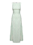 product Princess Polly Lewisa Maxi Dress Green Stripe Boat Neck 