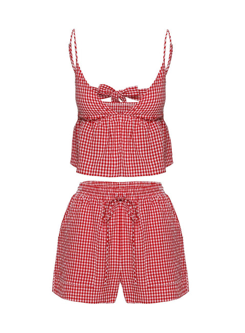 Lille Set Red Gingham